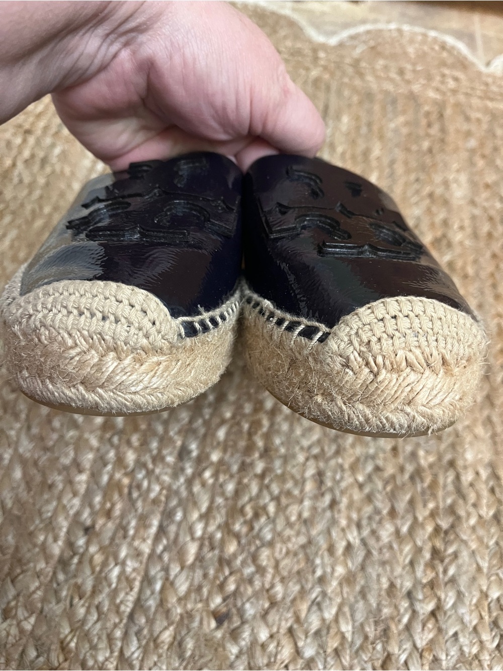 Tory Burch Purple Patent Leather Ines Espadrille Flats - Picture 7 of 15
